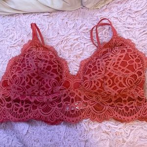 Orange bralette size large